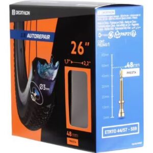 DĘTKA ROWEROWA SAMOUSZCZELNIAJĄCA 26×1,7-2,7 (PRESTA 48 MM)