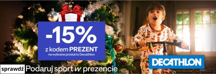 15 procent rabatu na święta decathlon